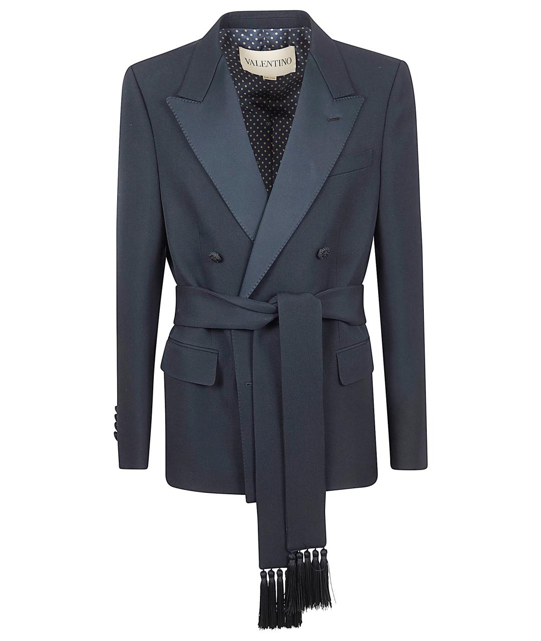 VALENTINO Черный шерстяной пиджак, фото 1