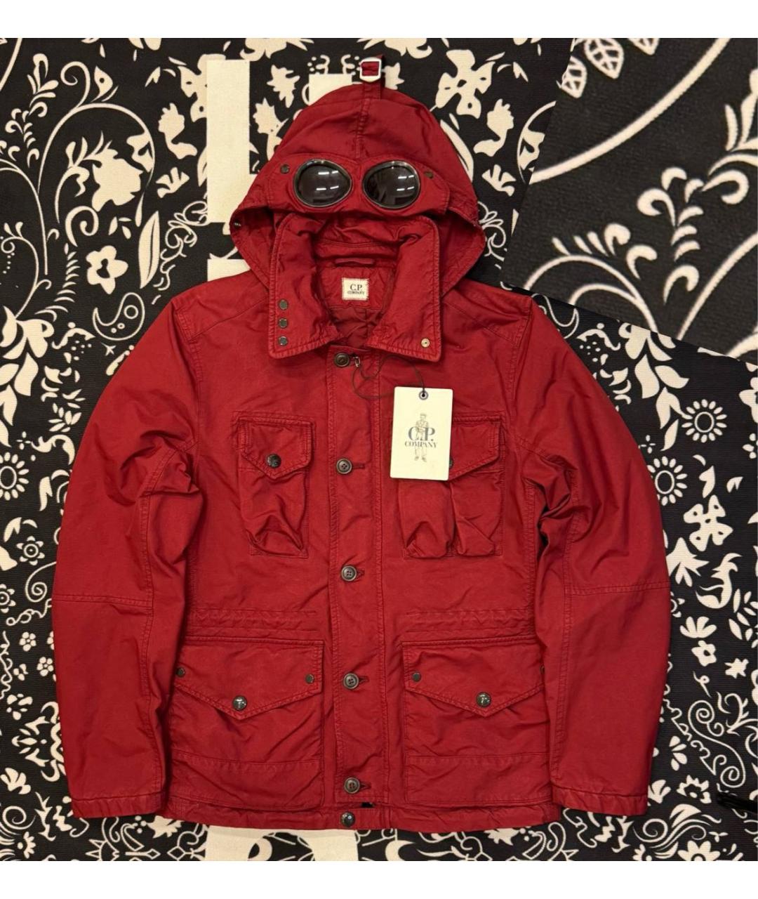 CP COMPANY Бордовая полиэстеровая куртка, фото 6