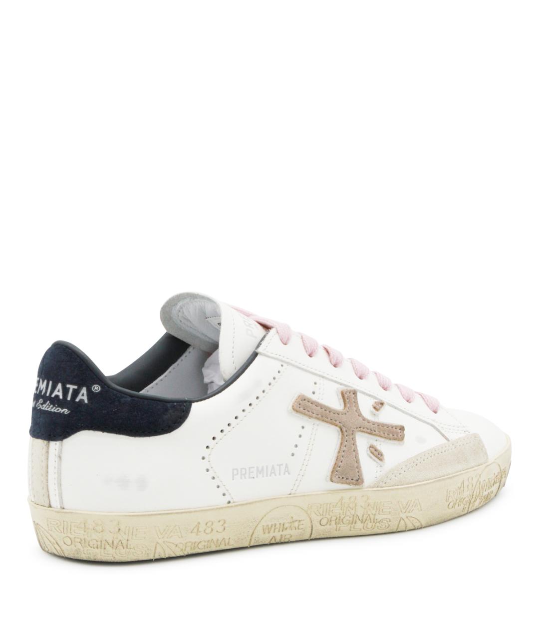 PREMIATA Белые кожаные кеды, фото 3
