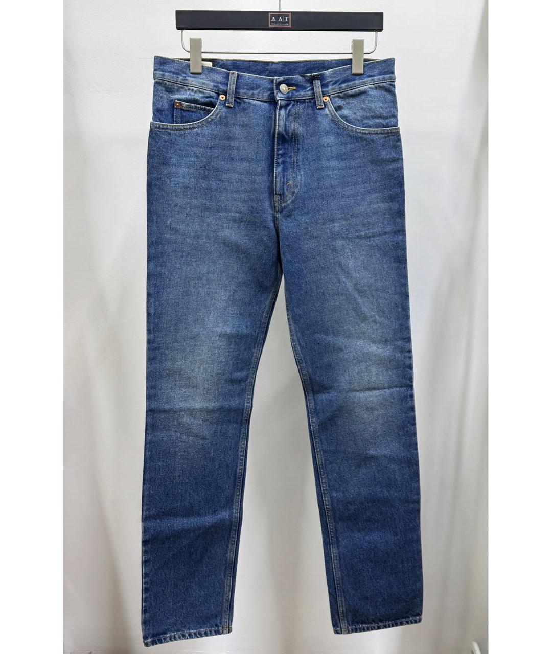 GUCCI Синие хлопковые джинсы скинни, фото 8