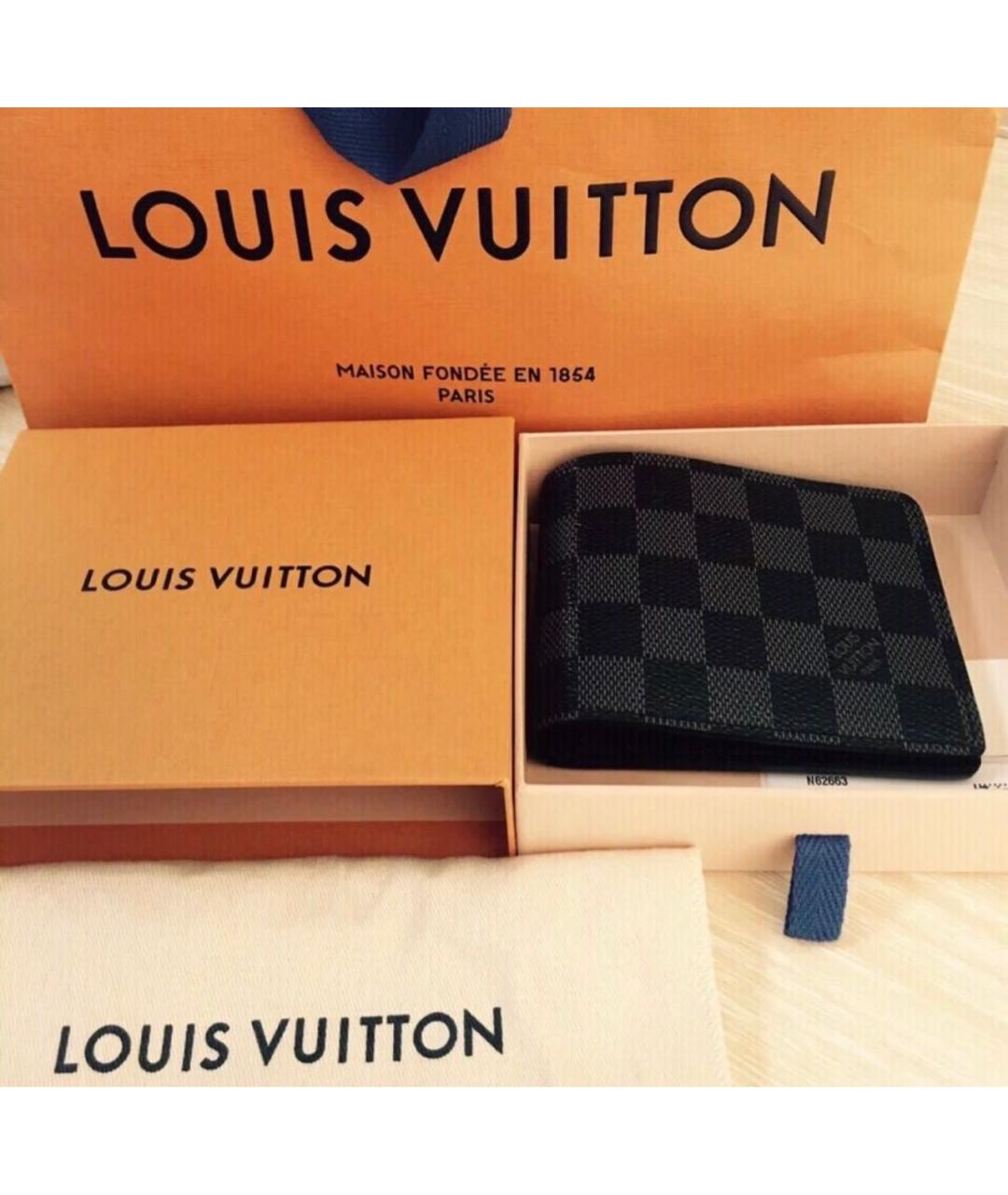 LOUIS VUITTON Черный кошелек, фото 5