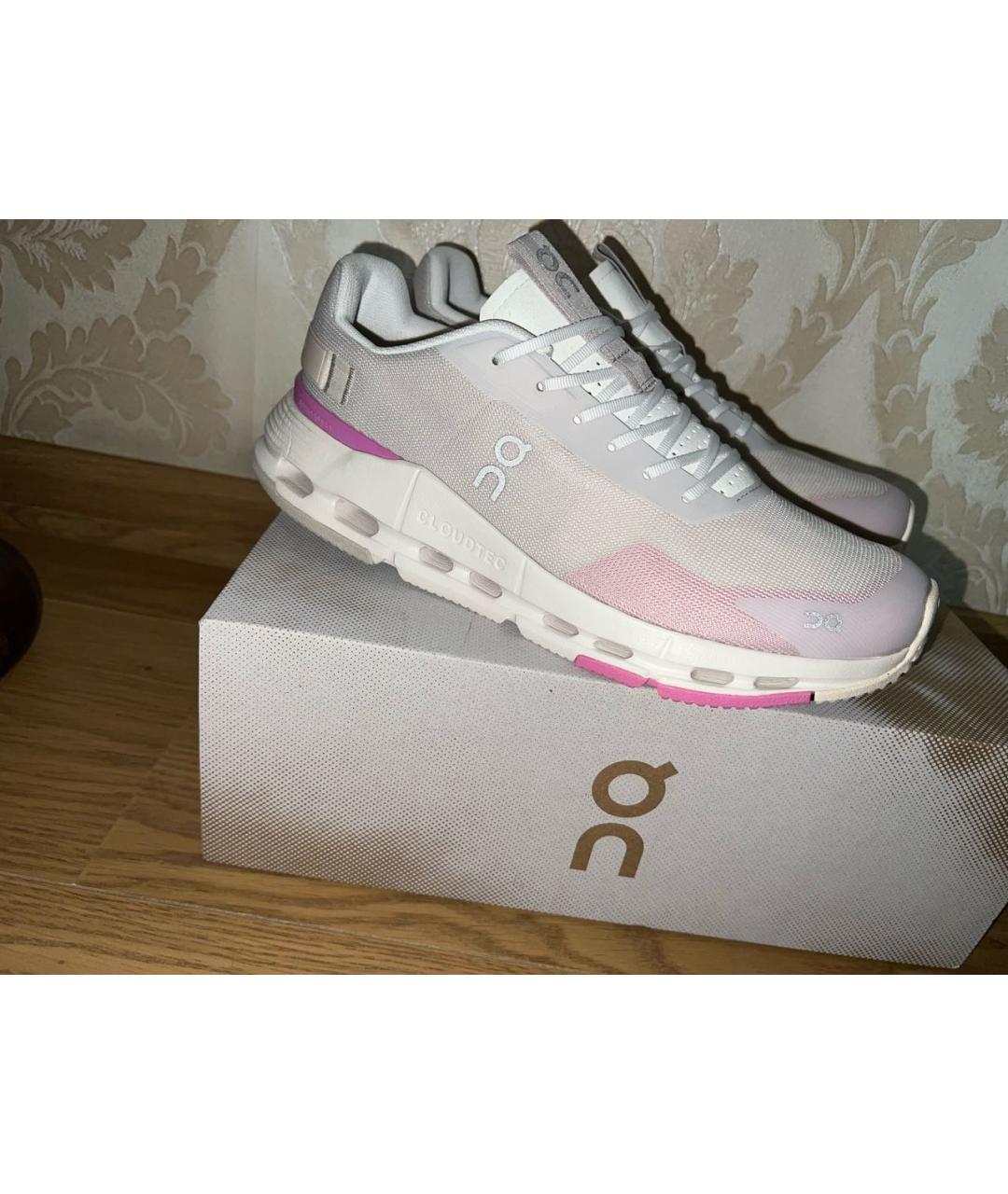 ON Розовые текстильные кроссовки, фото 3