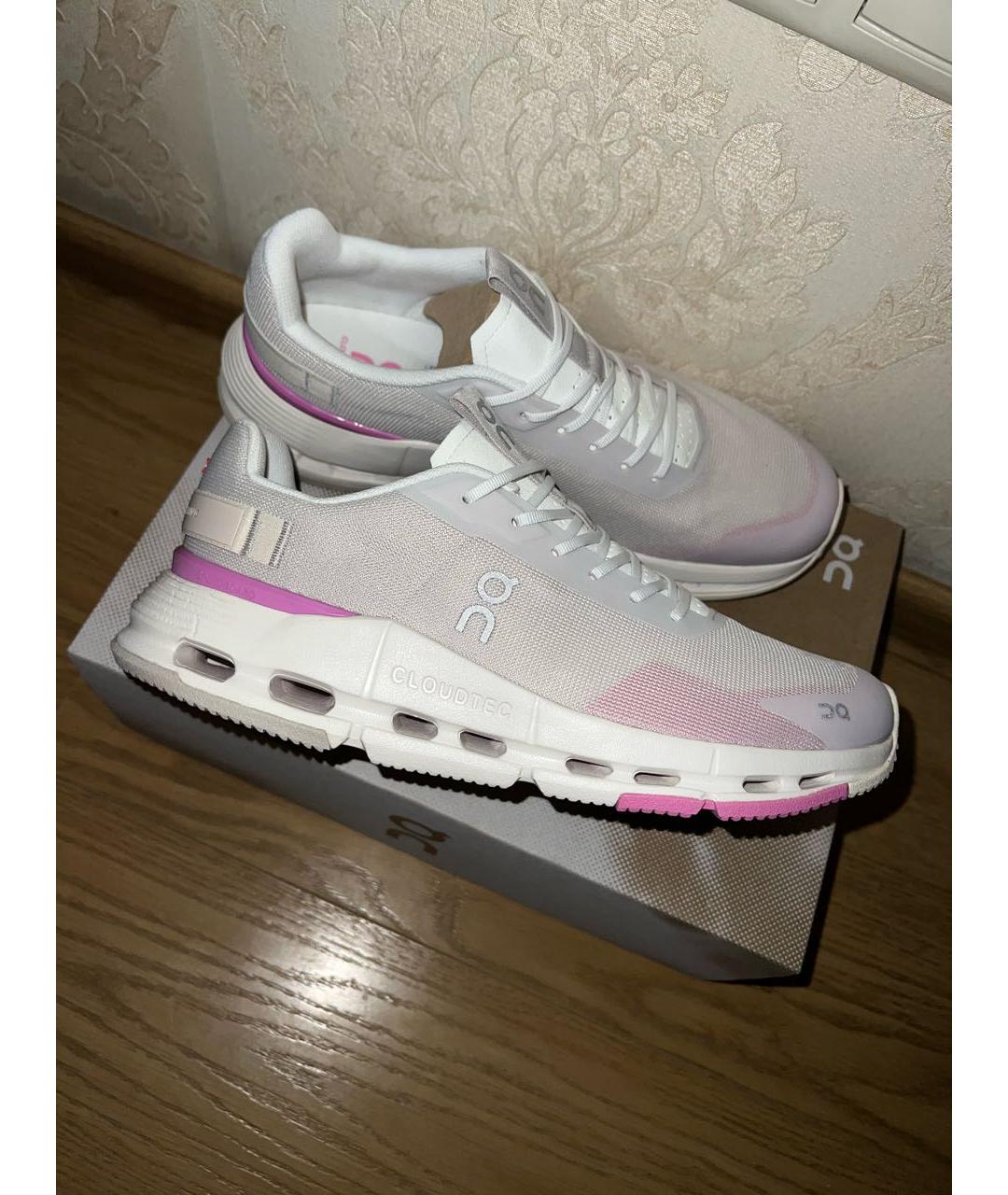 ON Розовые текстильные кроссовки, фото 2