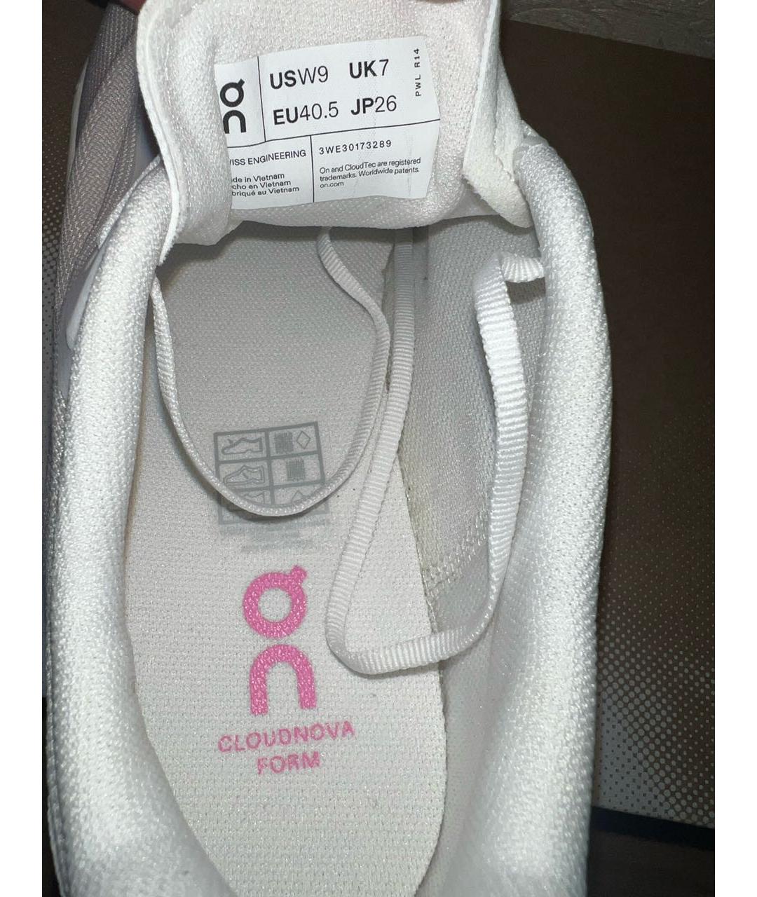 ON Розовые текстильные кроссовки, фото 7