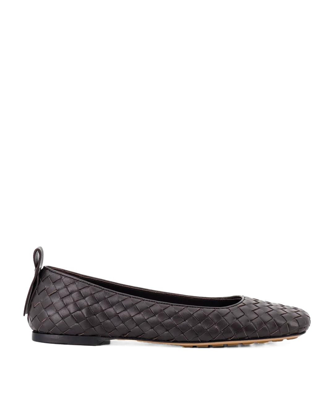 BOTTEGA VENETA Коричневые балетки, фото 1