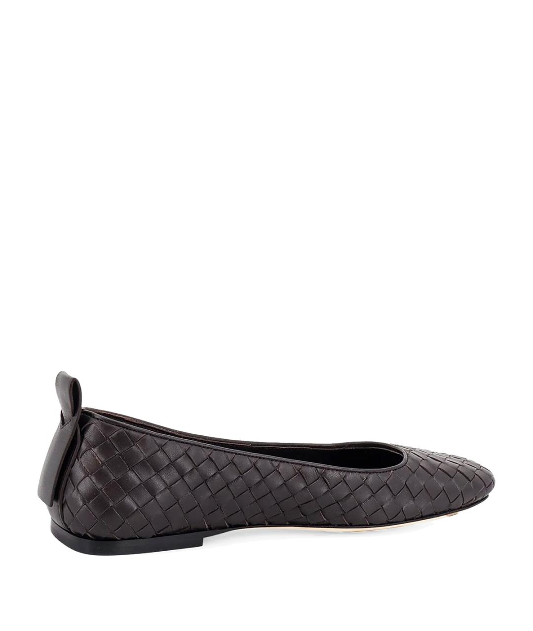BOTTEGA VENETA Коричневые балетки, фото 3