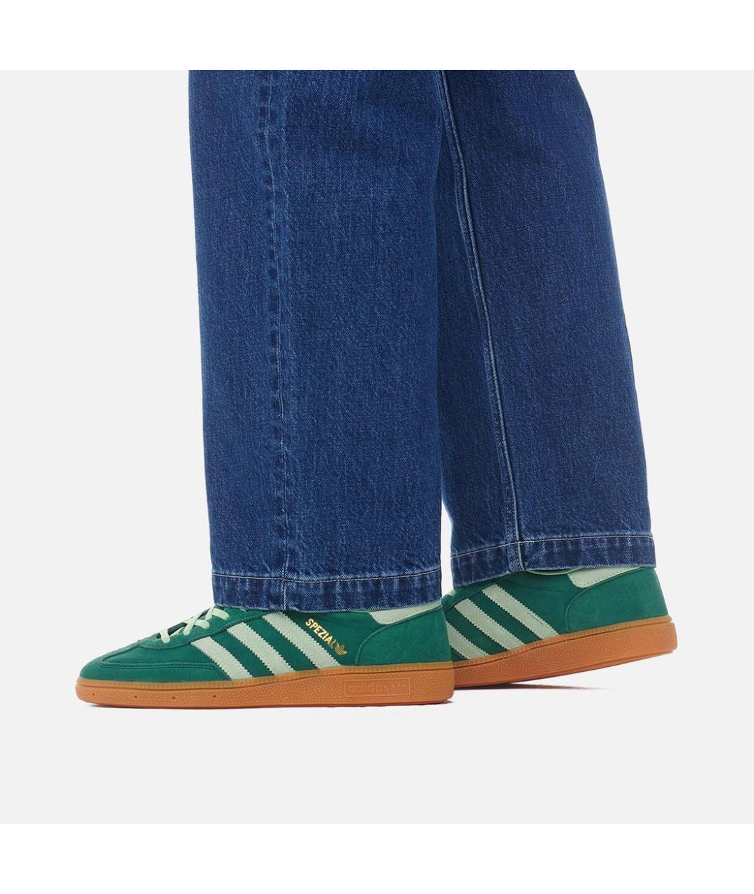 ADIDAS Зеленые замшевые кеды, фото 2