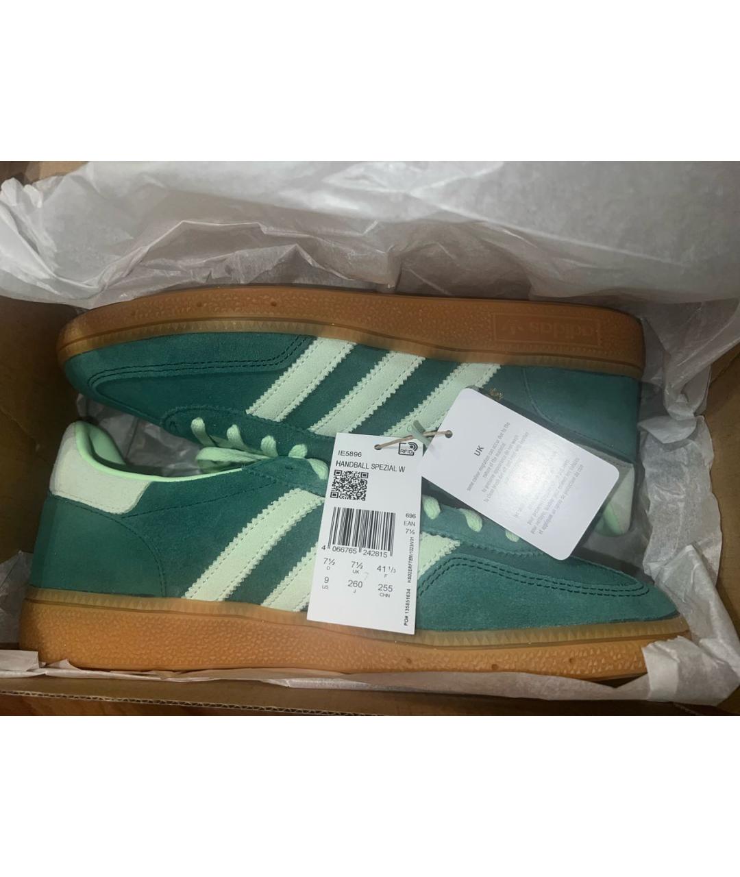 ADIDAS Зеленые замшевые кеды, фото 5