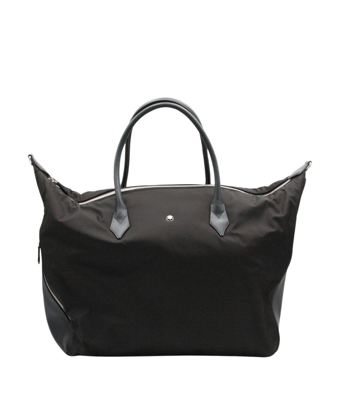 MONTBLANC Черная синтетическая сумка тоут, фото 1