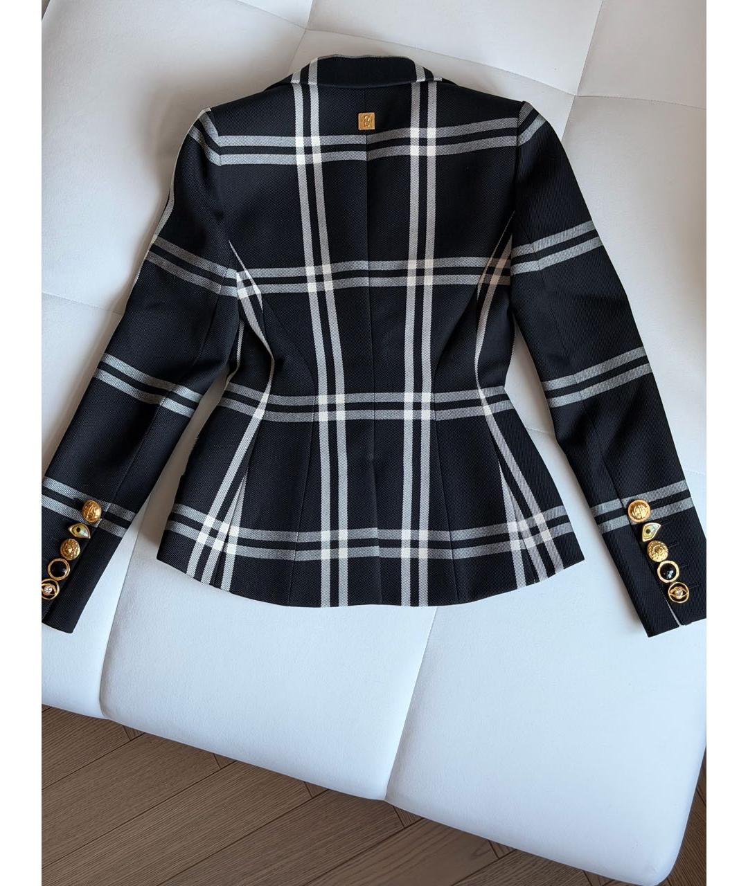 SCHIAPARELLI Черный шерстяной костюм с юбками, фото 5