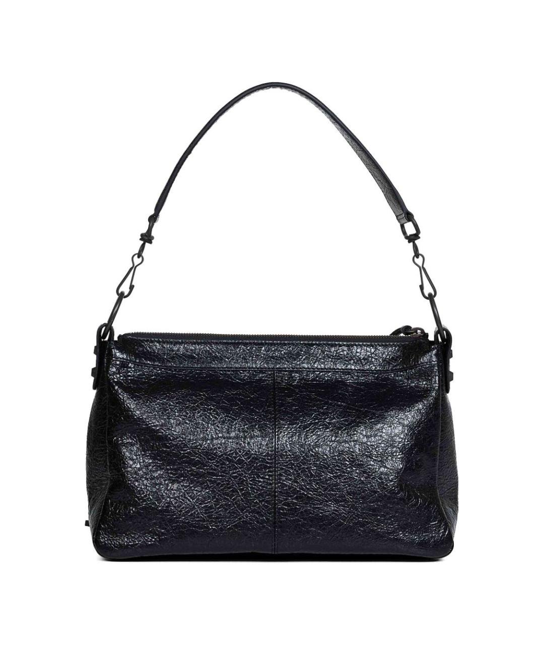 BALENCIAGA Черная кожаная сумка на плечо, фото 2