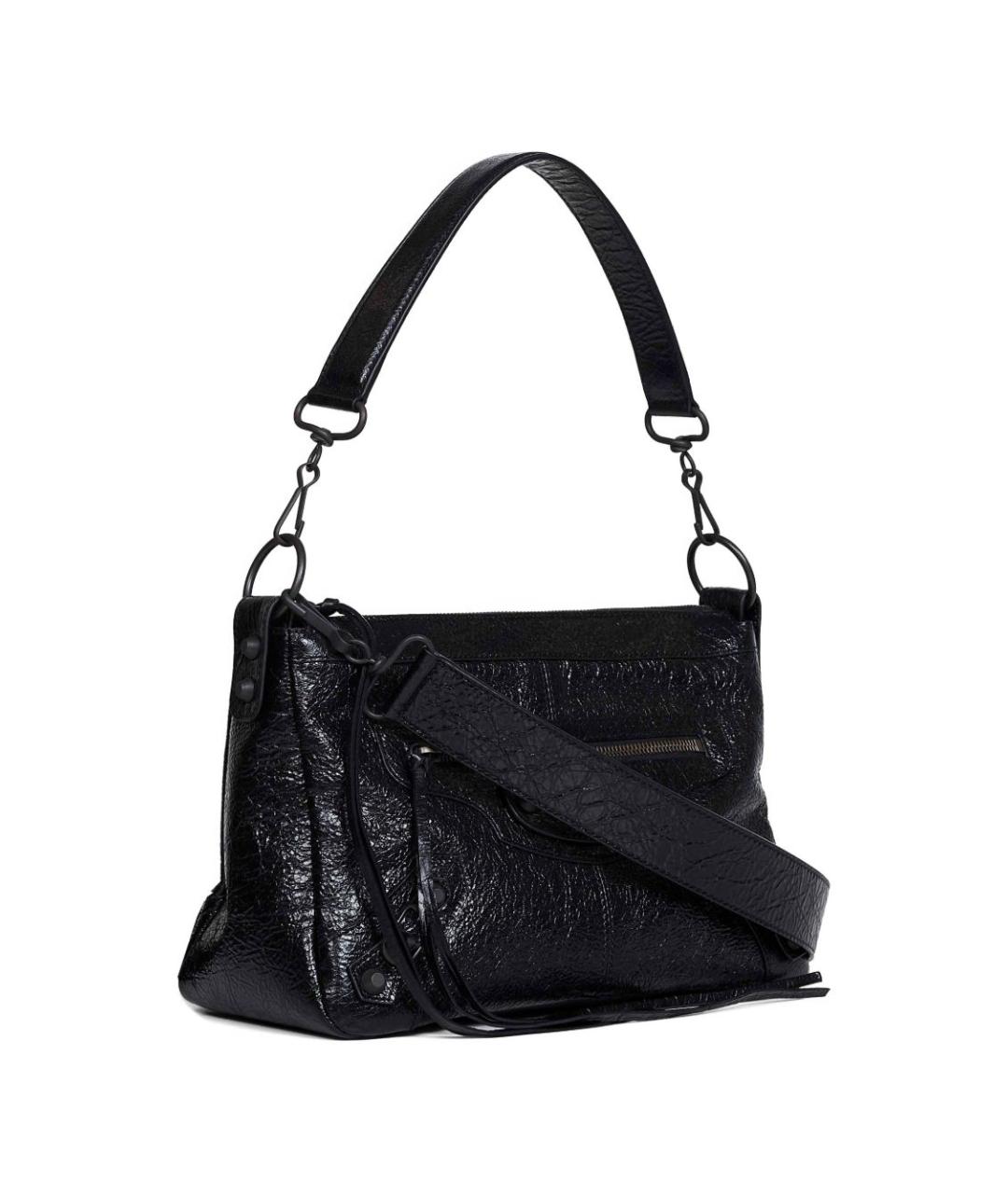 BALENCIAGA Черная кожаная сумка на плечо, фото 3