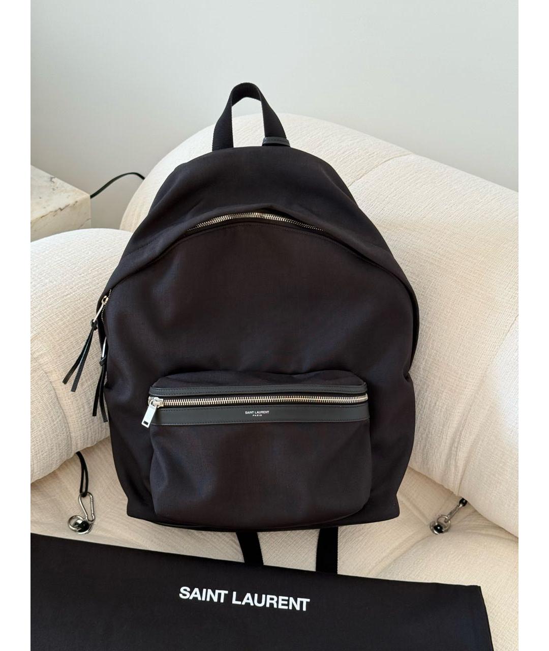 SAINT LAURENT Черный рюкзак, фото 2