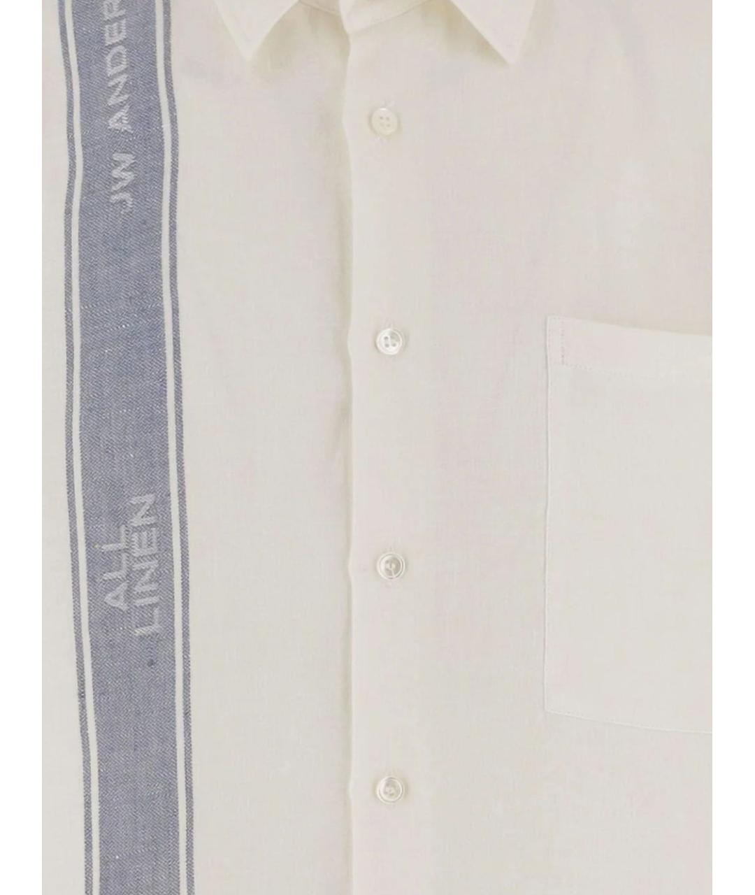 J.W.ANDERSON Белая льняная кэжуал рубашка, фото 2