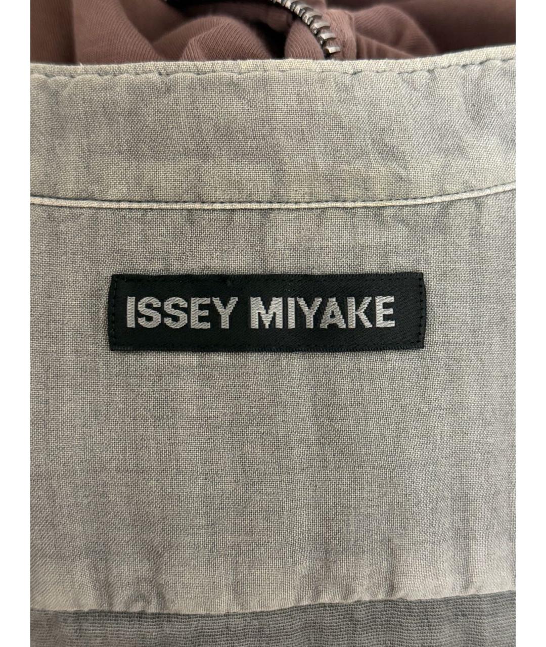 ISSEY MIYAKE Серая хлопковая классическая рубашка, фото 3