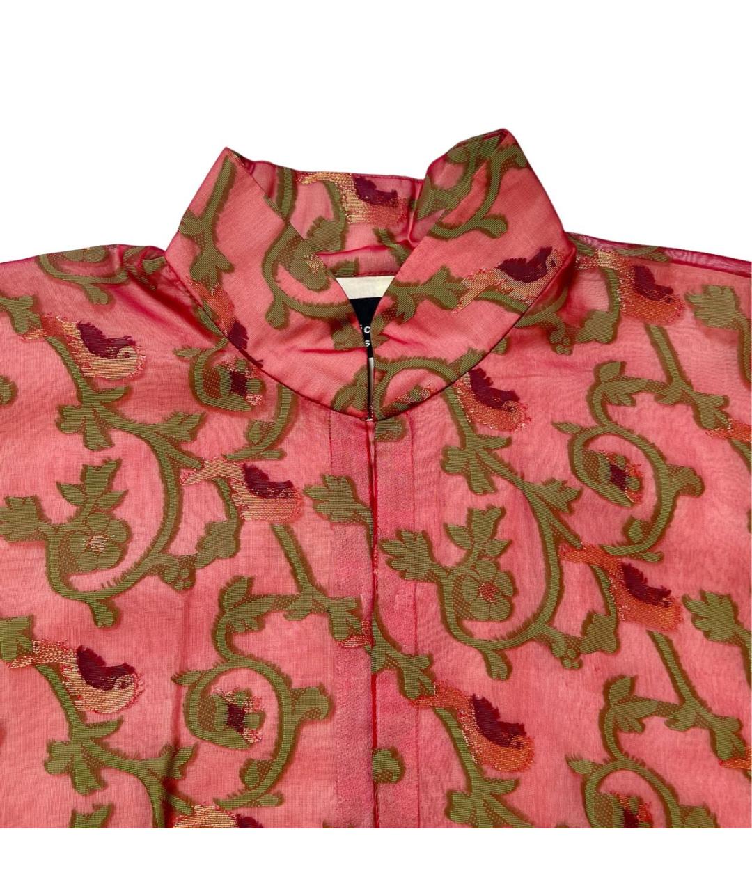 COMME DES GARÇONS Бордовый сетчатый жакет/пиджак, фото 4