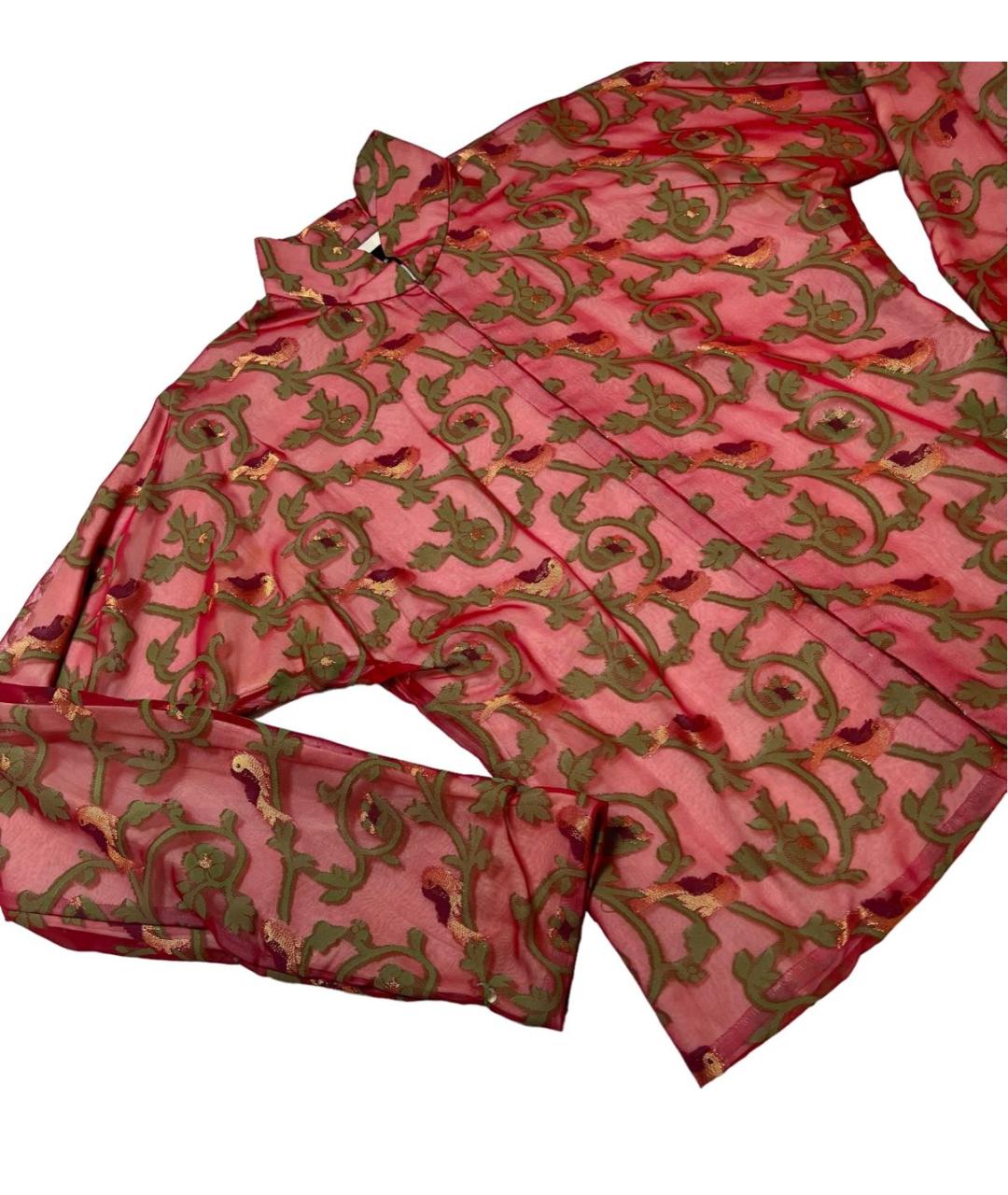 COMME DES GARÇONS Бордовый сетчатый жакет/пиджак, фото 3