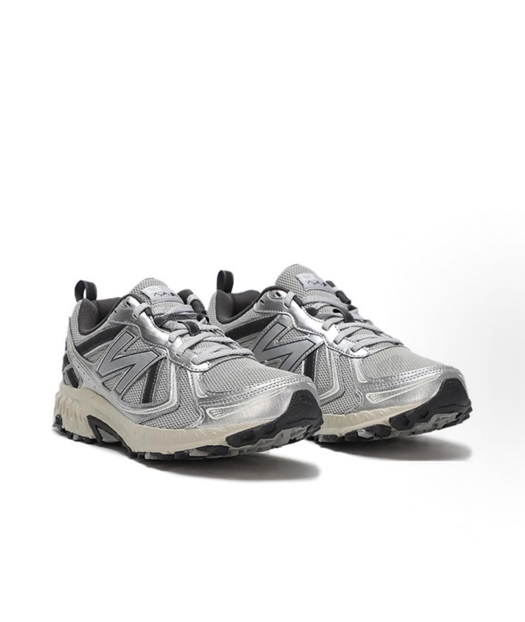 NEW BALANCE Серые текстильные низкие кроссовки / кеды, фото 2