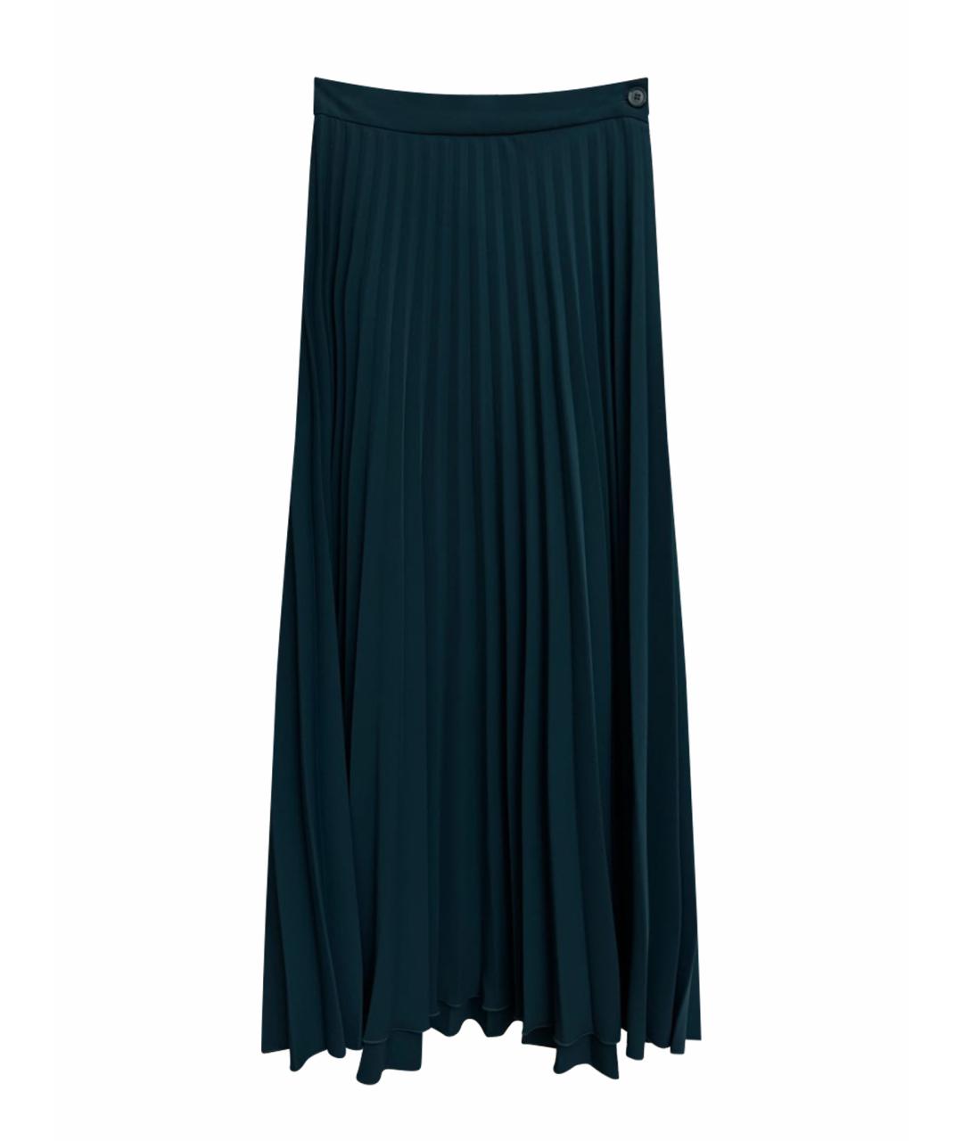 MM6 MAISON MARGIELA Зеленая полиэстеровая юбка миди, фото 1
