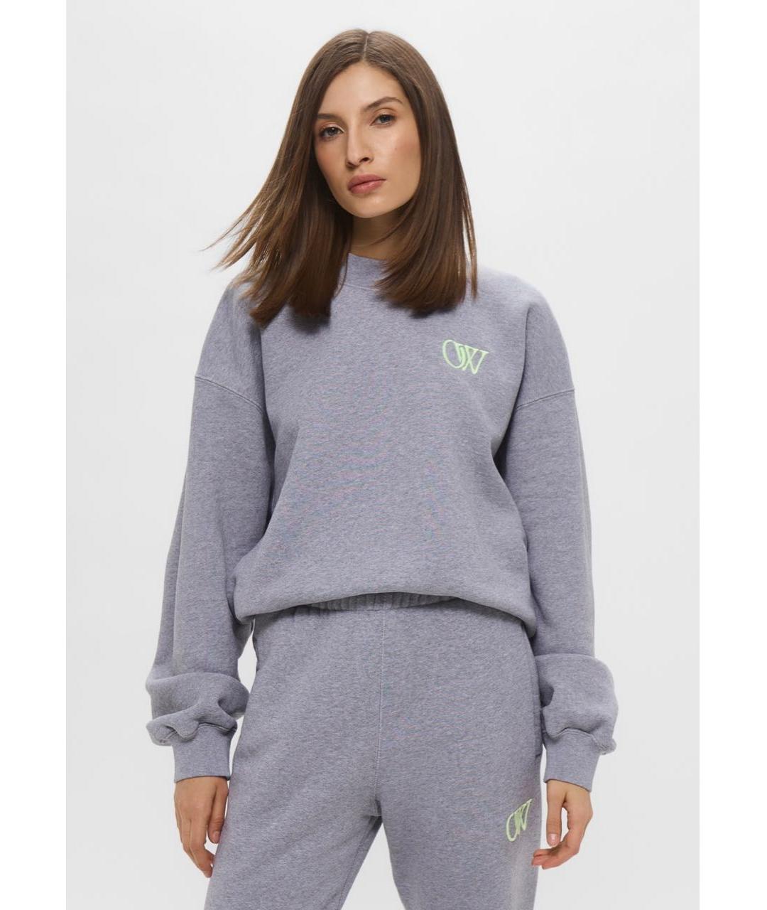 OFF-WHITE Серый хлопковый спортивные костюмы, фото 7