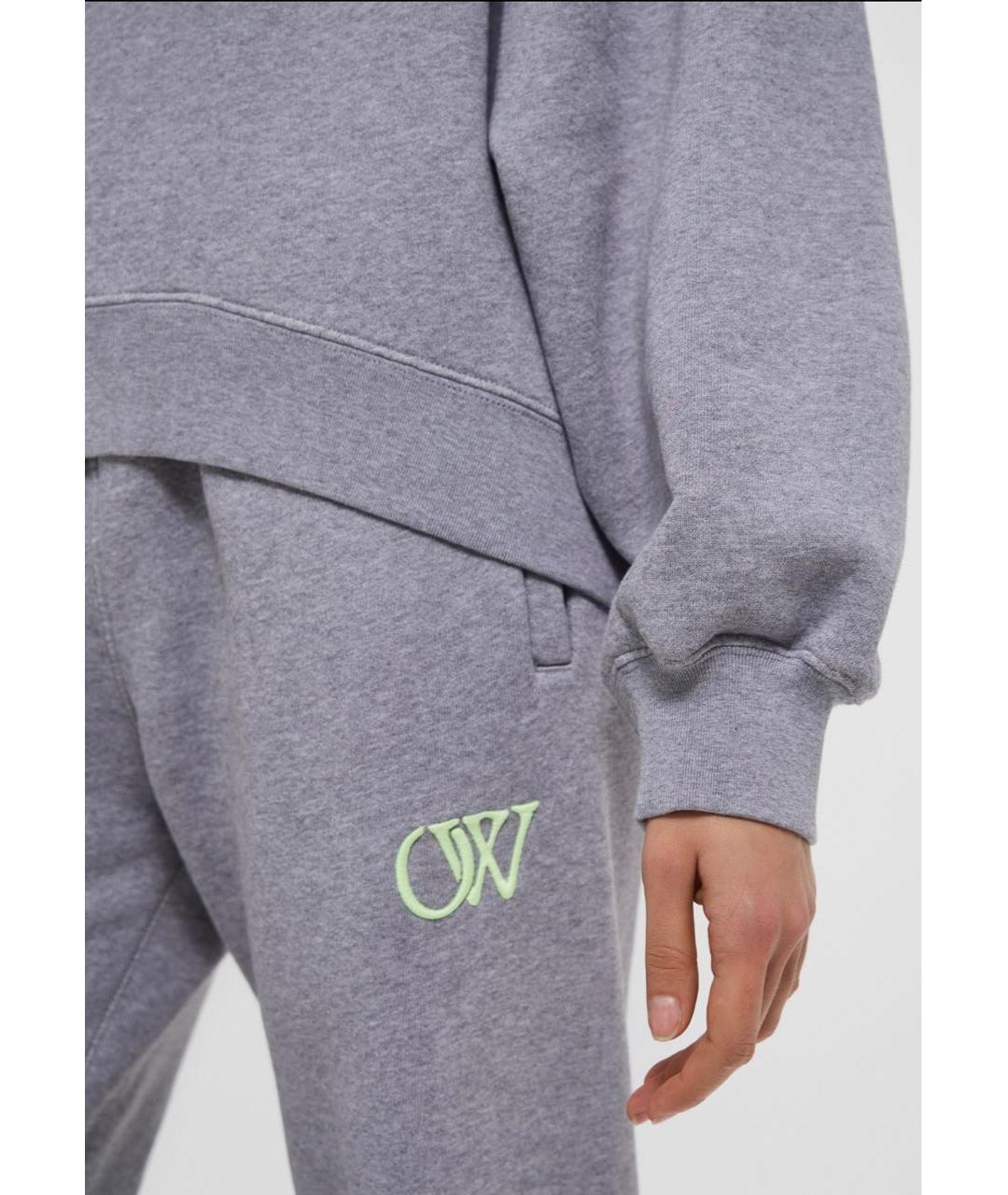 OFF-WHITE Серый хлопковый спортивные костюмы, фото 6