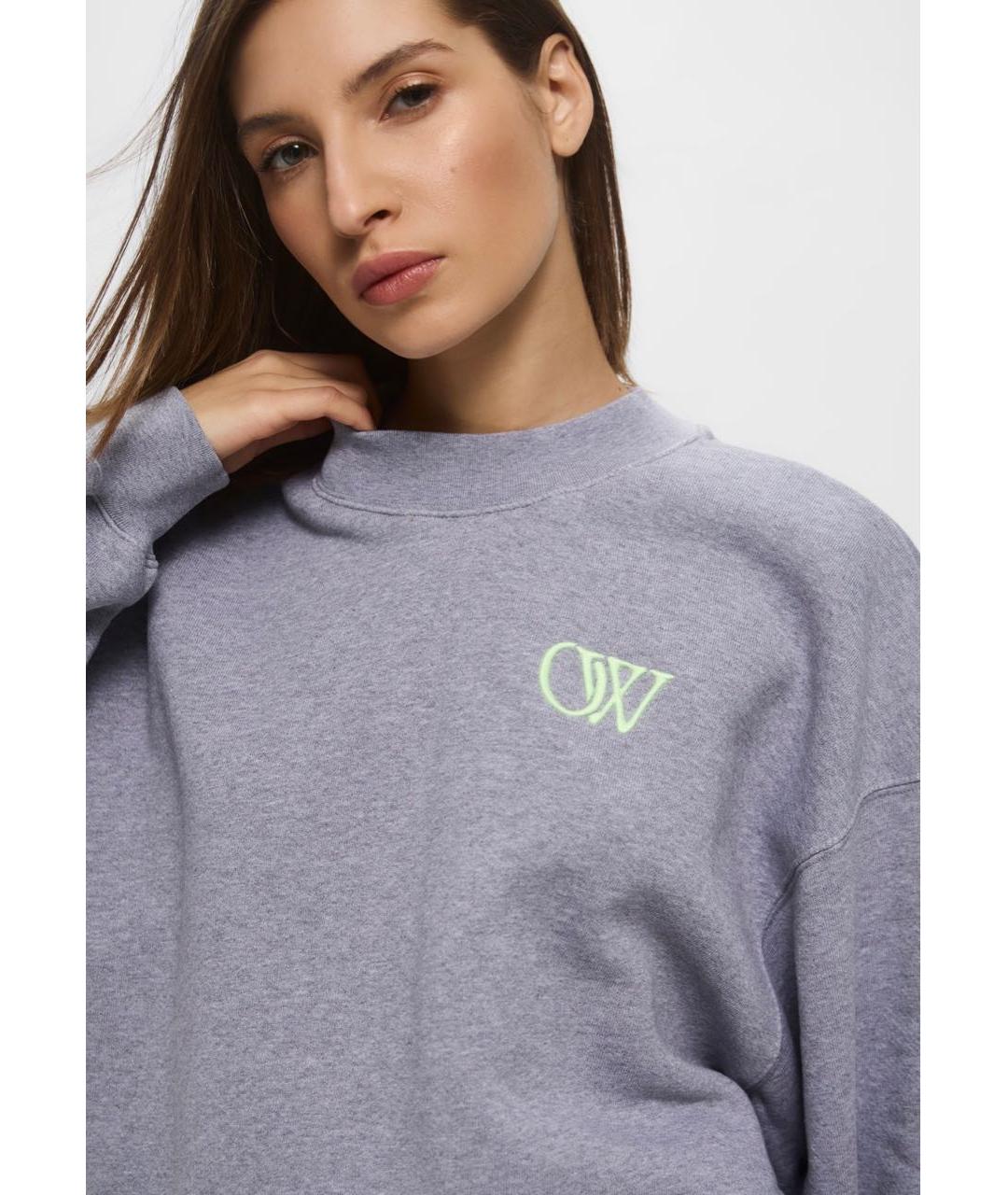 OFF-WHITE Серый хлопковый спортивные костюмы, фото 4