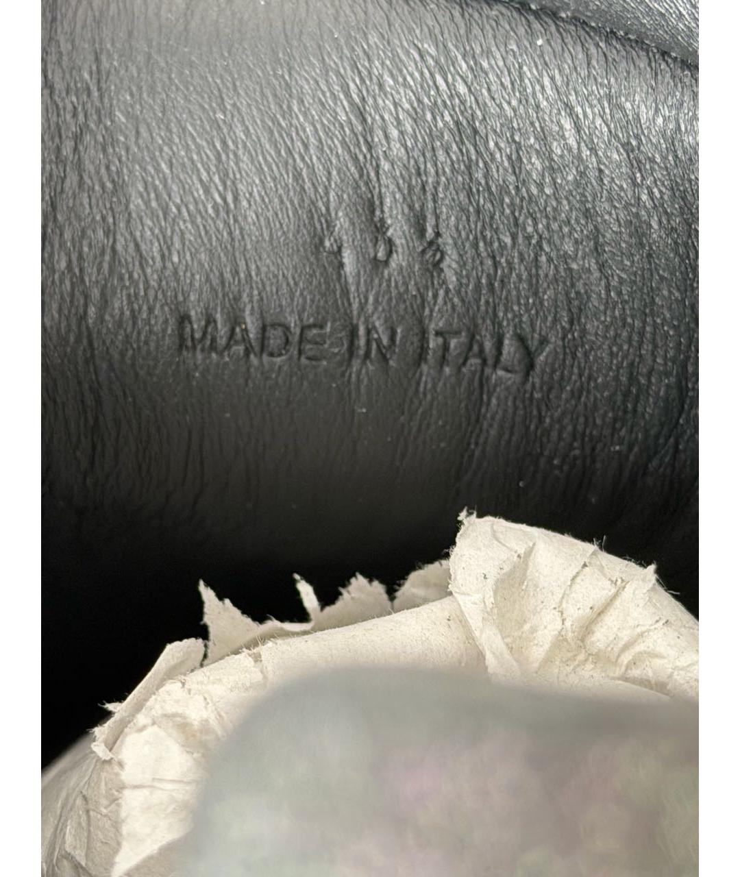 MAISON MARGIELA Антрацитовые низкие кроссовки / кеды, фото 5