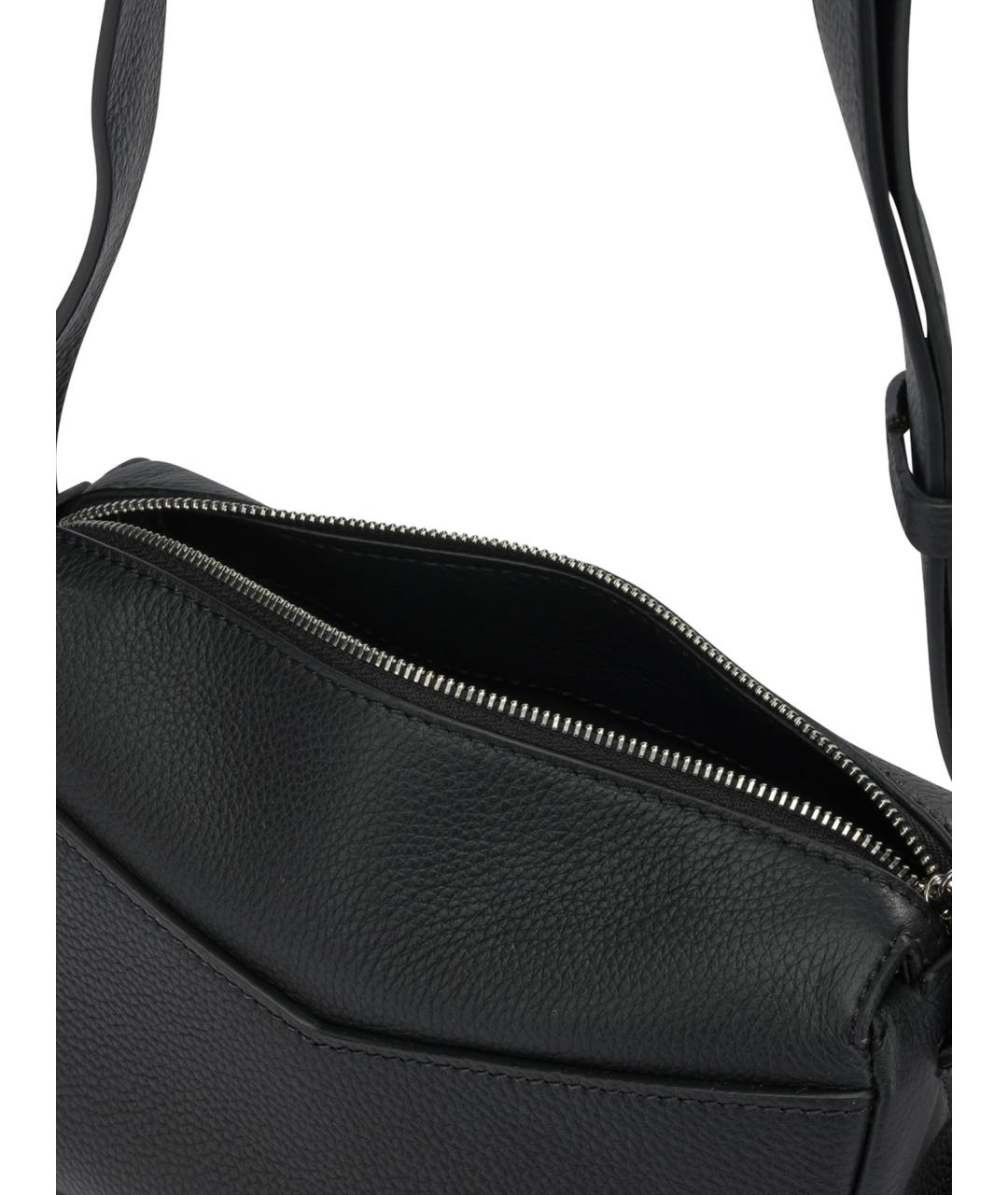 MAX MARA Черная кожаная сумка через плечо, фото 4