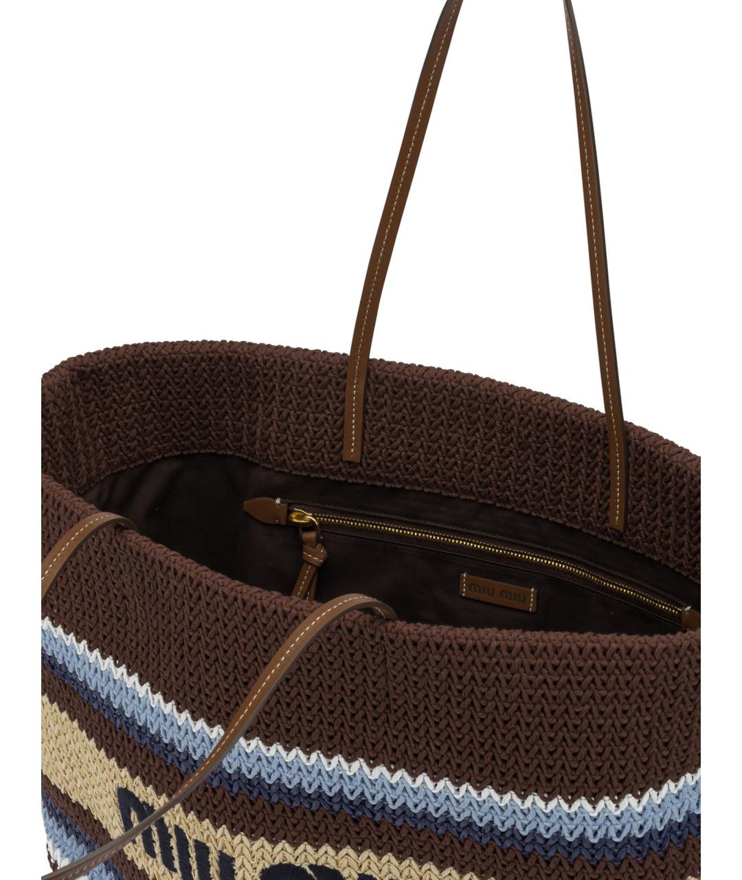 MIU MIU Мульти хлопковая сумка тоут, фото 4