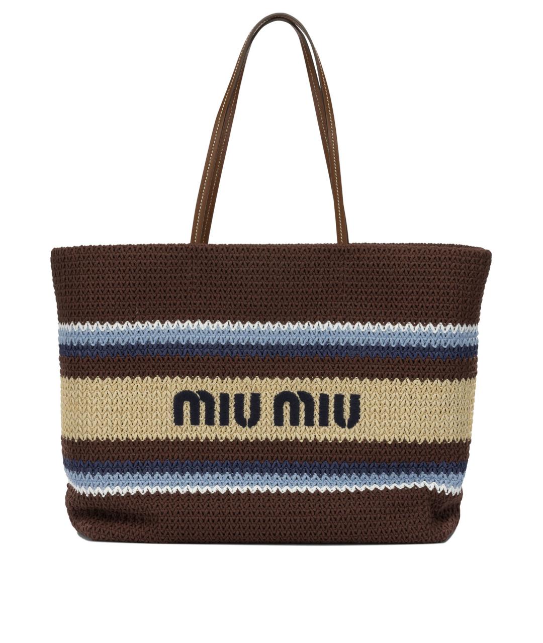 MIU MIU Мульти хлопковая сумка тоут, фото 1