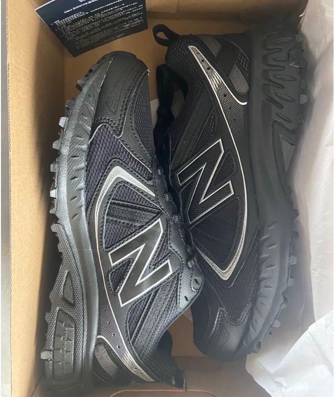 NEW BALANCE Черные текстильные низкие кроссовки / кеды, фото 6