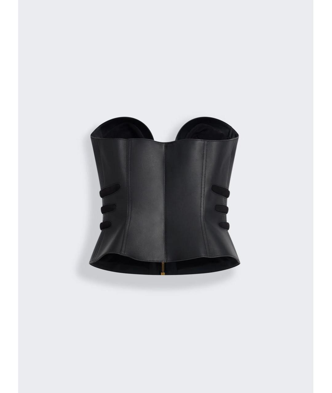 SCHIAPARELLI Черный кожаный корсет, фото 6