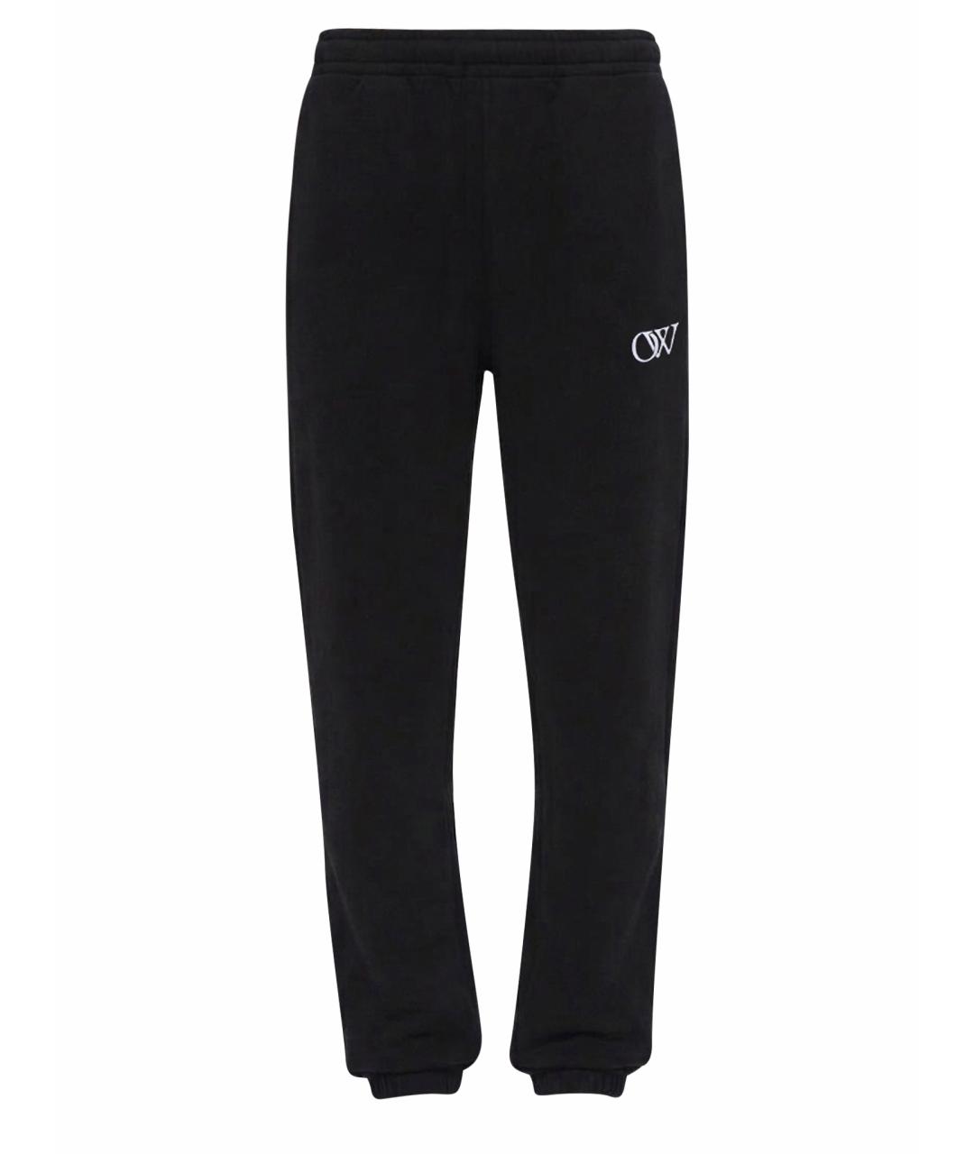 OFF-WHITE Черные хлопковые спортивные брюки и шорты, фото 1