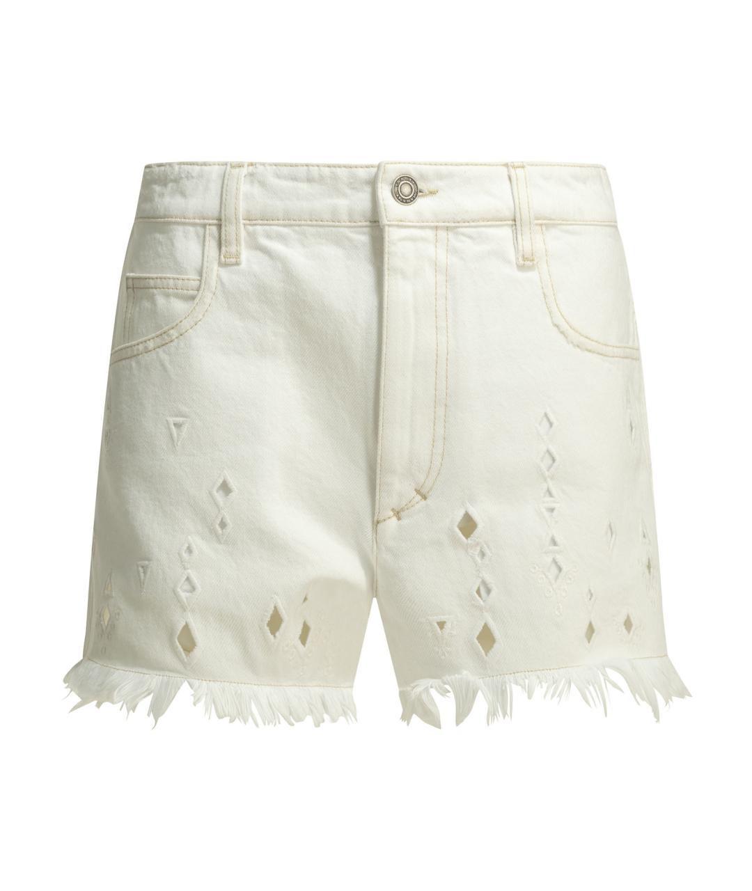 ISABEL MARANT Белые хлопковые шорты, фото 1