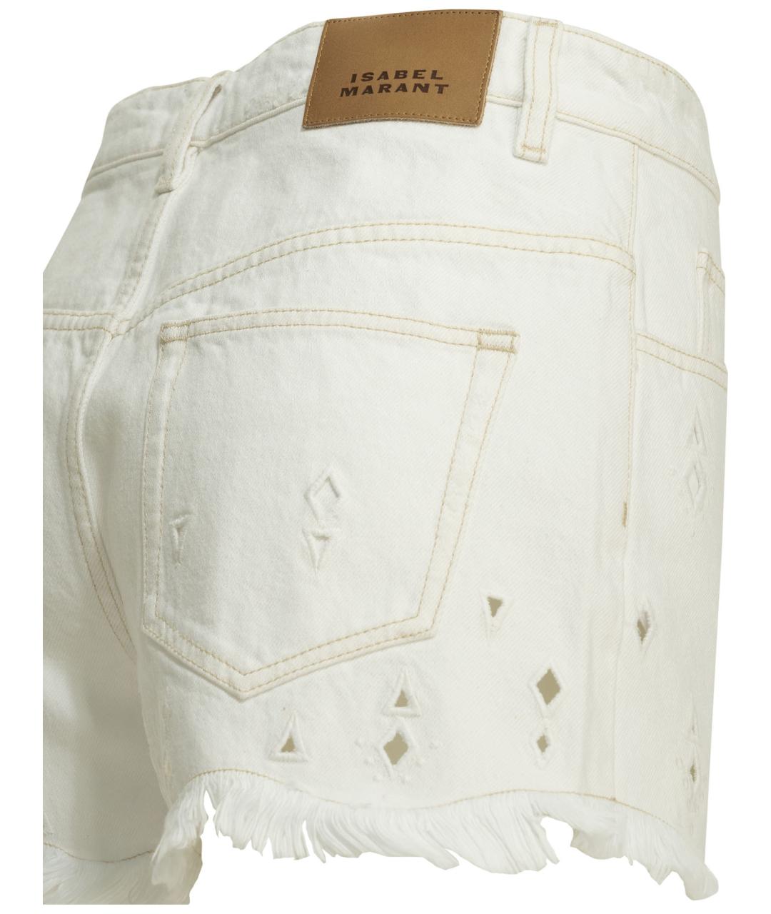 ISABEL MARANT Белые хлопковые шорты, фото 4