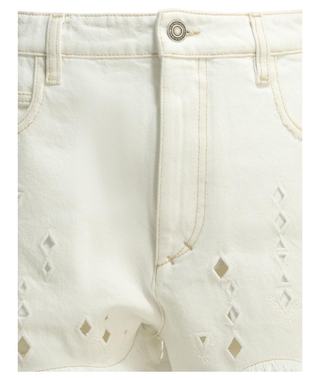 ISABEL MARANT Белые хлопковые шорты, фото 3