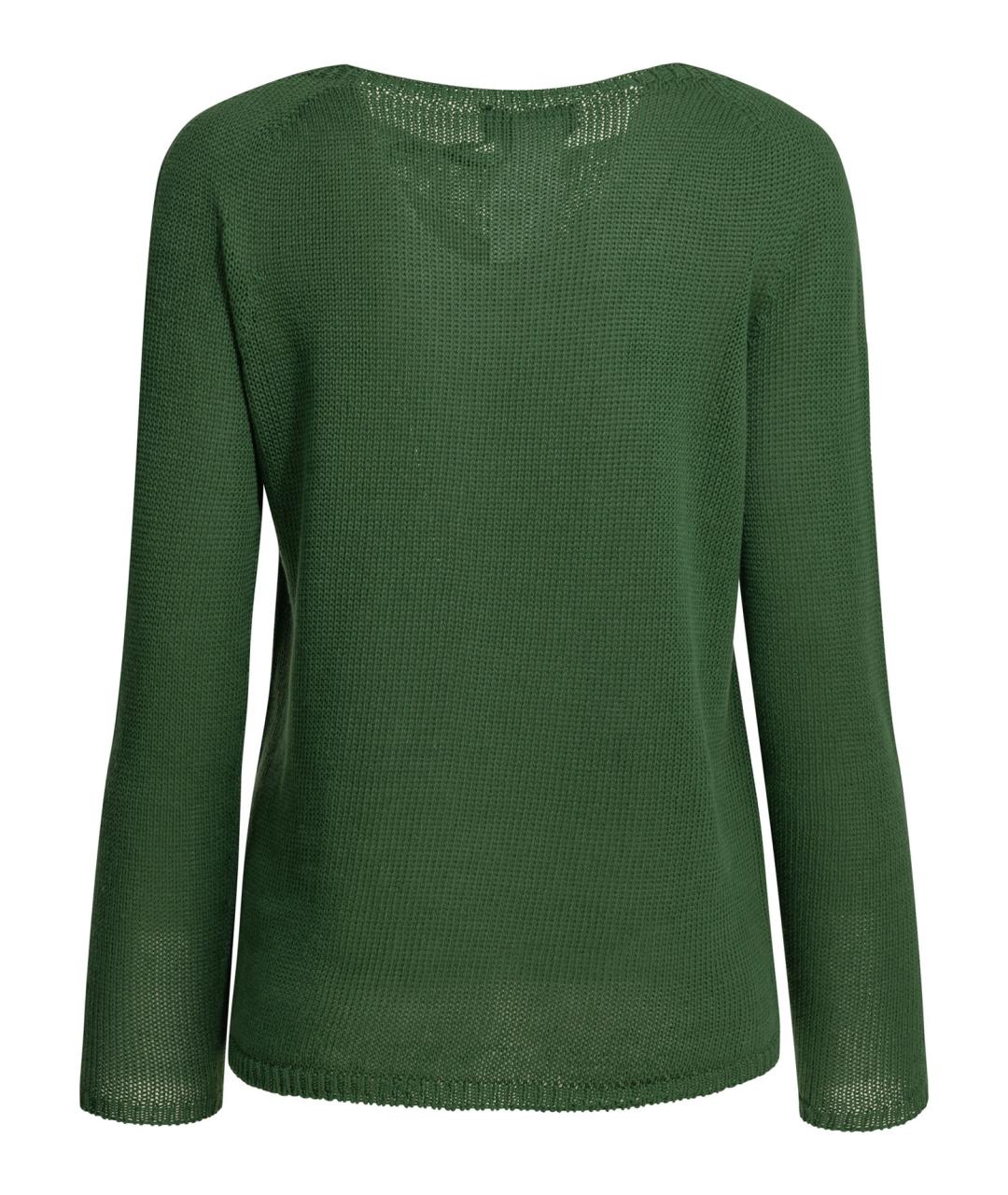 'S MAX MARA Зеленый льняной джемпер / свитер, фото 2