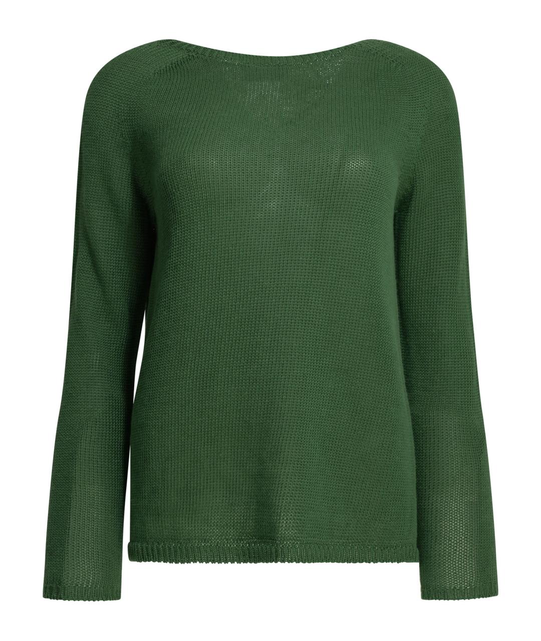 'S MAX MARA Зеленый льняной джемпер / свитер, фото 1