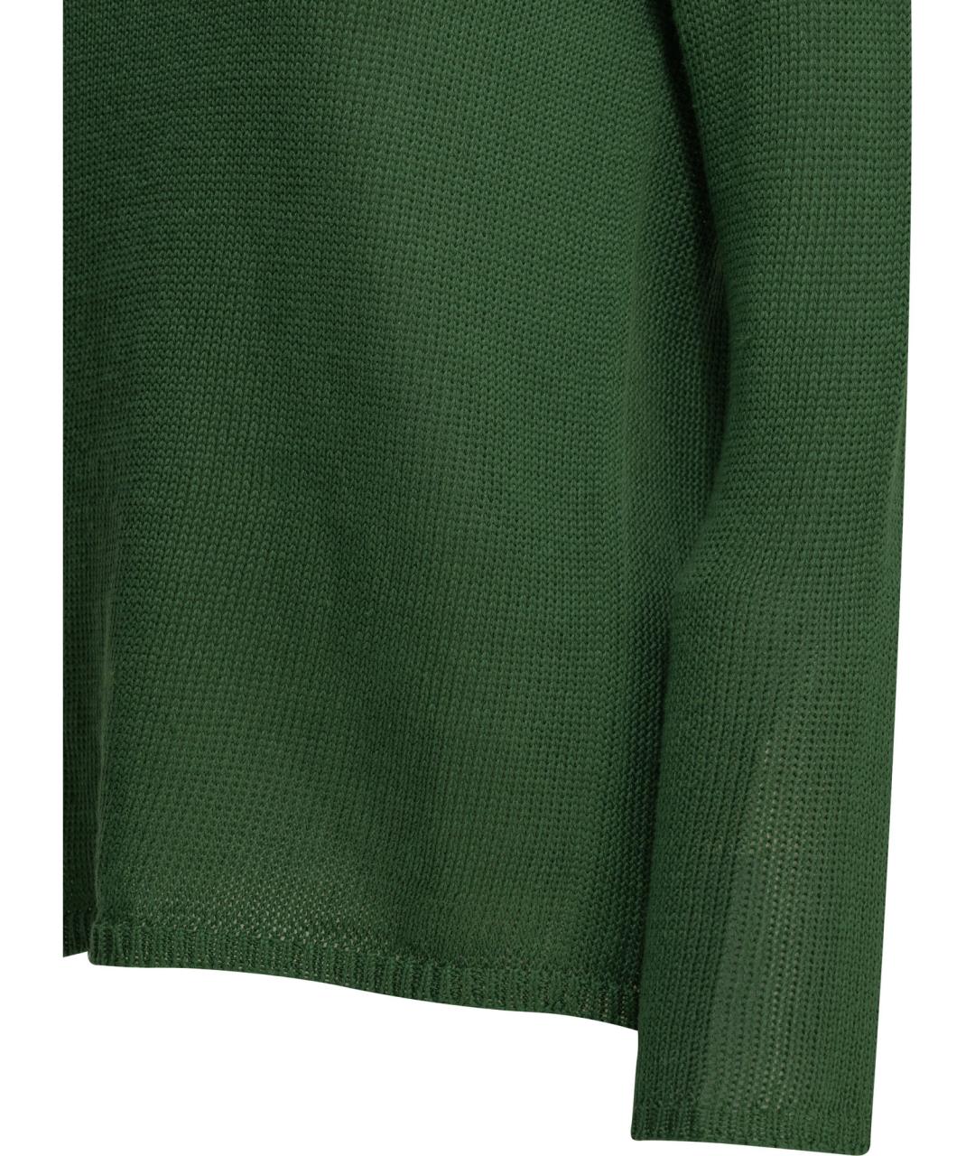 'S MAX MARA Зеленый льняной джемпер / свитер, фото 4