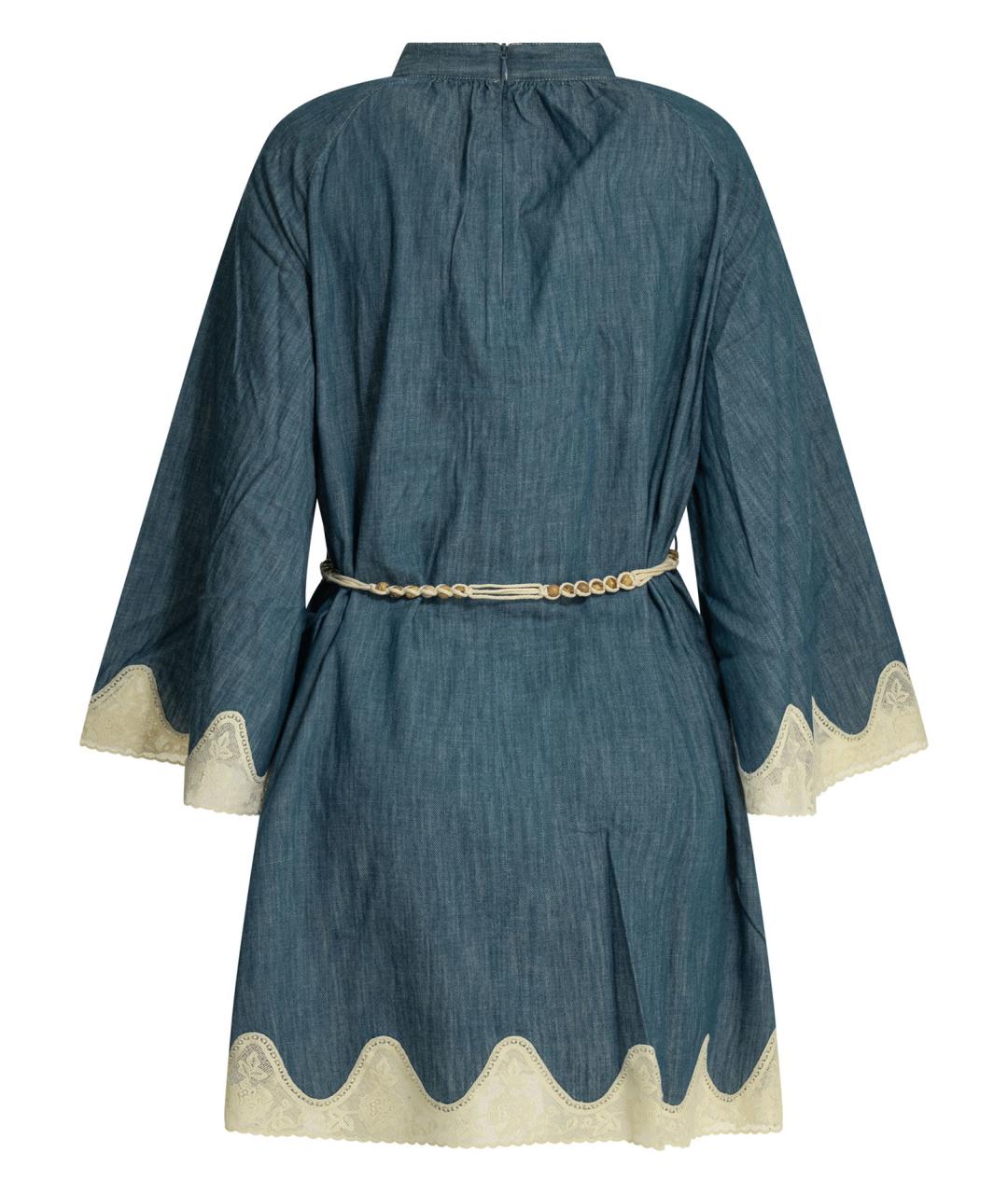ZIMMERMANN Синее хлопковое повседневное платье, фото 2