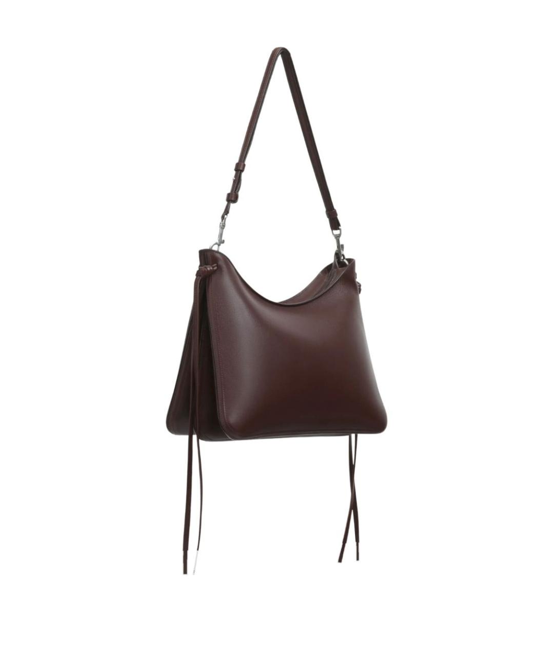 PHOEBE PHILO Коричневая кожаная сумка через плечо, фото 3