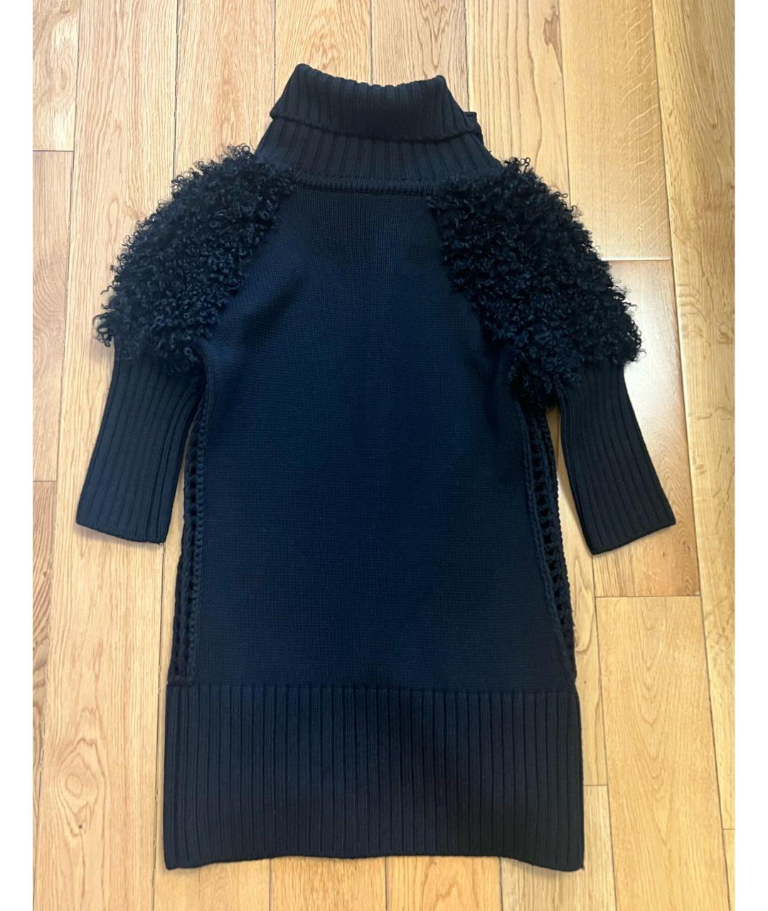 ROBERTO CAVALLI Черный шерстяной кардиган, фото 4