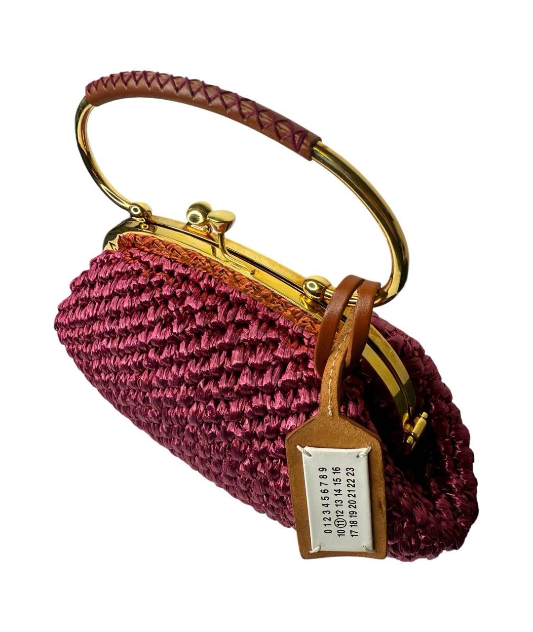 MAISON MARGIELA Бордовая сумка с короткими ручками, фото 3