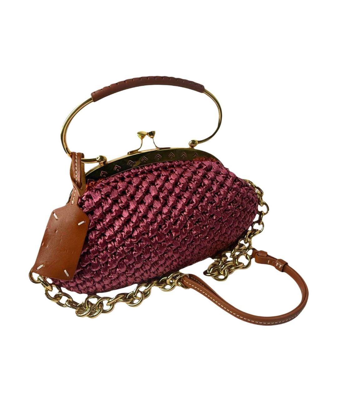 MAISON MARGIELA Бордовая сумка с короткими ручками, фото 2