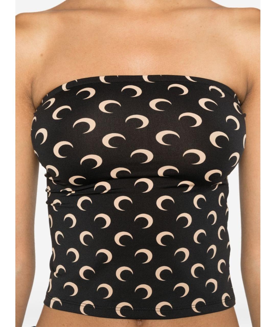 MARINE SERRE Черная майка, фото 4