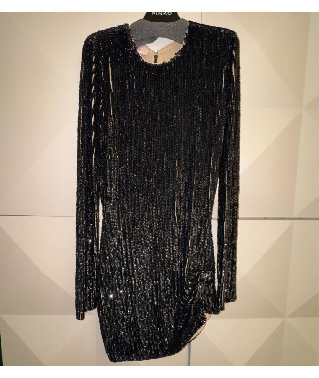 PINKO Черное коктейльное платье, фото 2