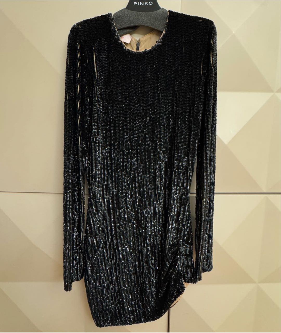 PINKO Черное коктейльное платье, фото 7