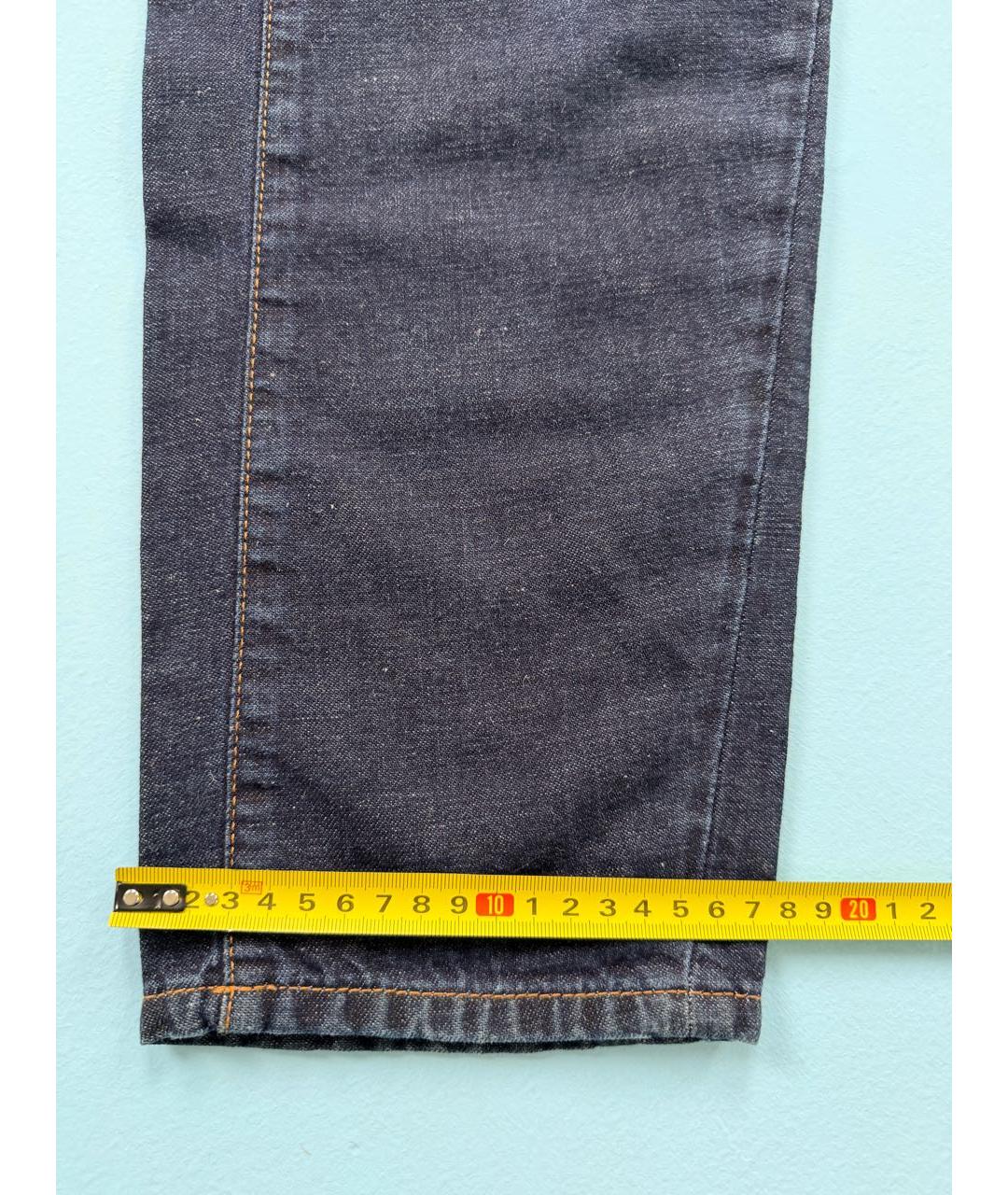 MAISON MARGIELA Темно-синие хлопковые джинсы, фото 8