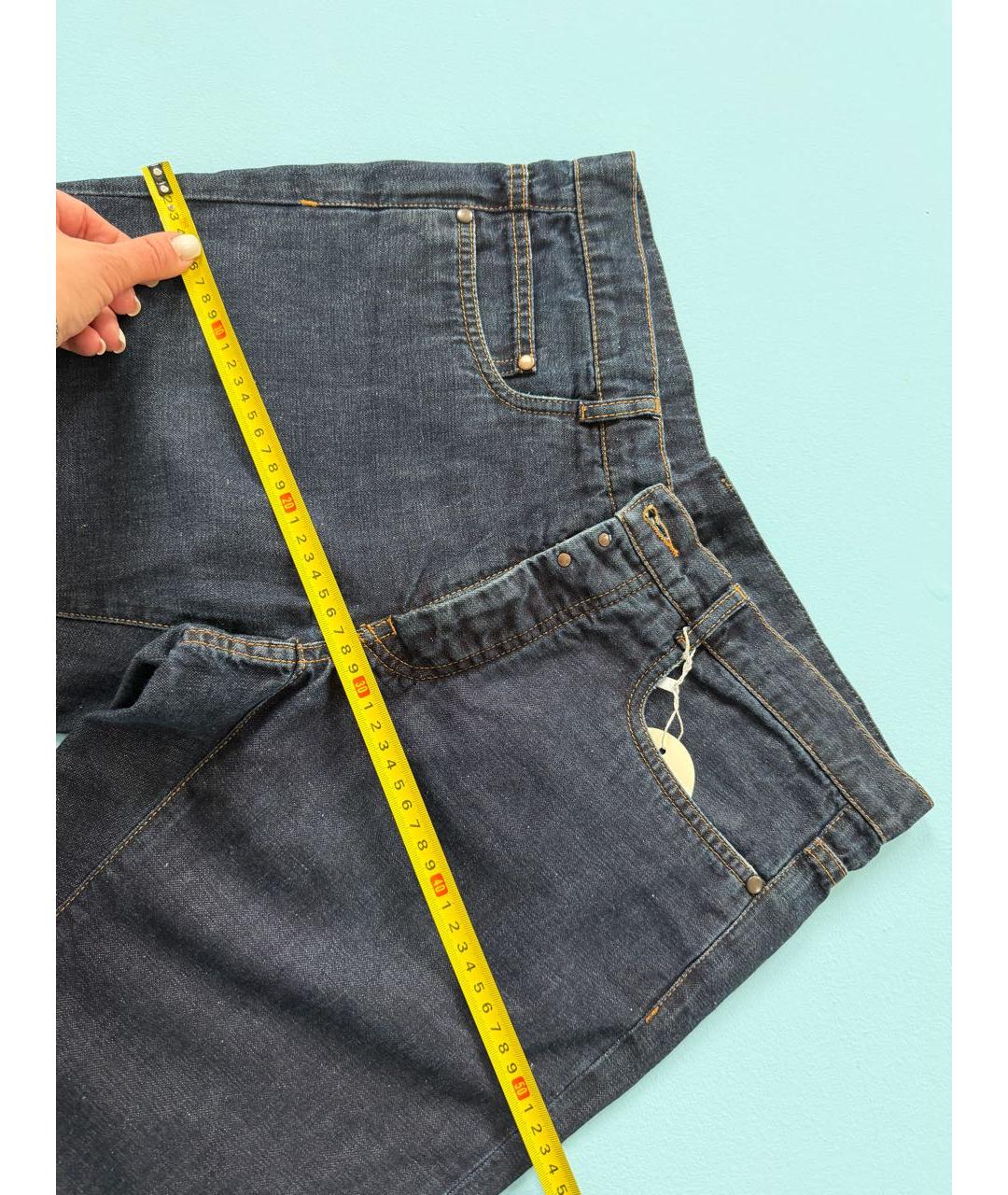 MAISON MARGIELA Темно-синие хлопковые джинсы, фото 7