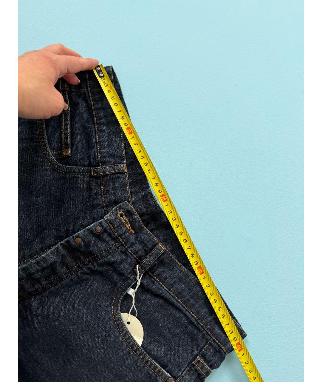 MAISON MARGIELA Темно-синие хлопковые джинсы, фото 5